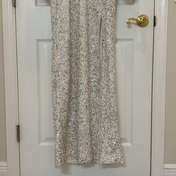 Retrofete Camille Sequin Dress in White Size Medium NWT - Picture 12 of 15